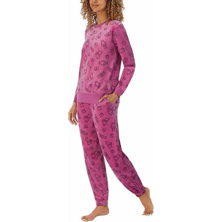 Disney Womens 2 Piece Capri Pajama Set (X-Small, Mickey Mouse Pink