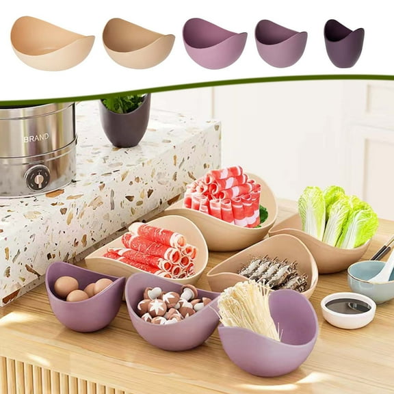 Gnmfd 5-Piece Porcelain Salad Bowl Set, Microwave Safe Fruit Dessert Cereal Serving Bowls, Nesting Home Kitchen Tableware for Family Dinners Holiday Party Entertaining Gift Ideas Use