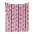 thumbnail image 1 of Feminist Soft Flannel Fleece Throw Blanket, Feminist Ideology Themed Multiple Female Hands as Fists Raised, Cozy Plush for Indoor and Outdoor Use, 50" x 70", Blue Violet Pale Peach, by Ambesonne, 1 of 6