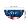 thumbnail image 3 of Chmadoxn Arched Patriotic Fan Flags - Semi-Circle July 4th Outdoor Banner Set, Heavy Duty -Free Hanging for Porch & Cemetery Decor​​, 3 of 6