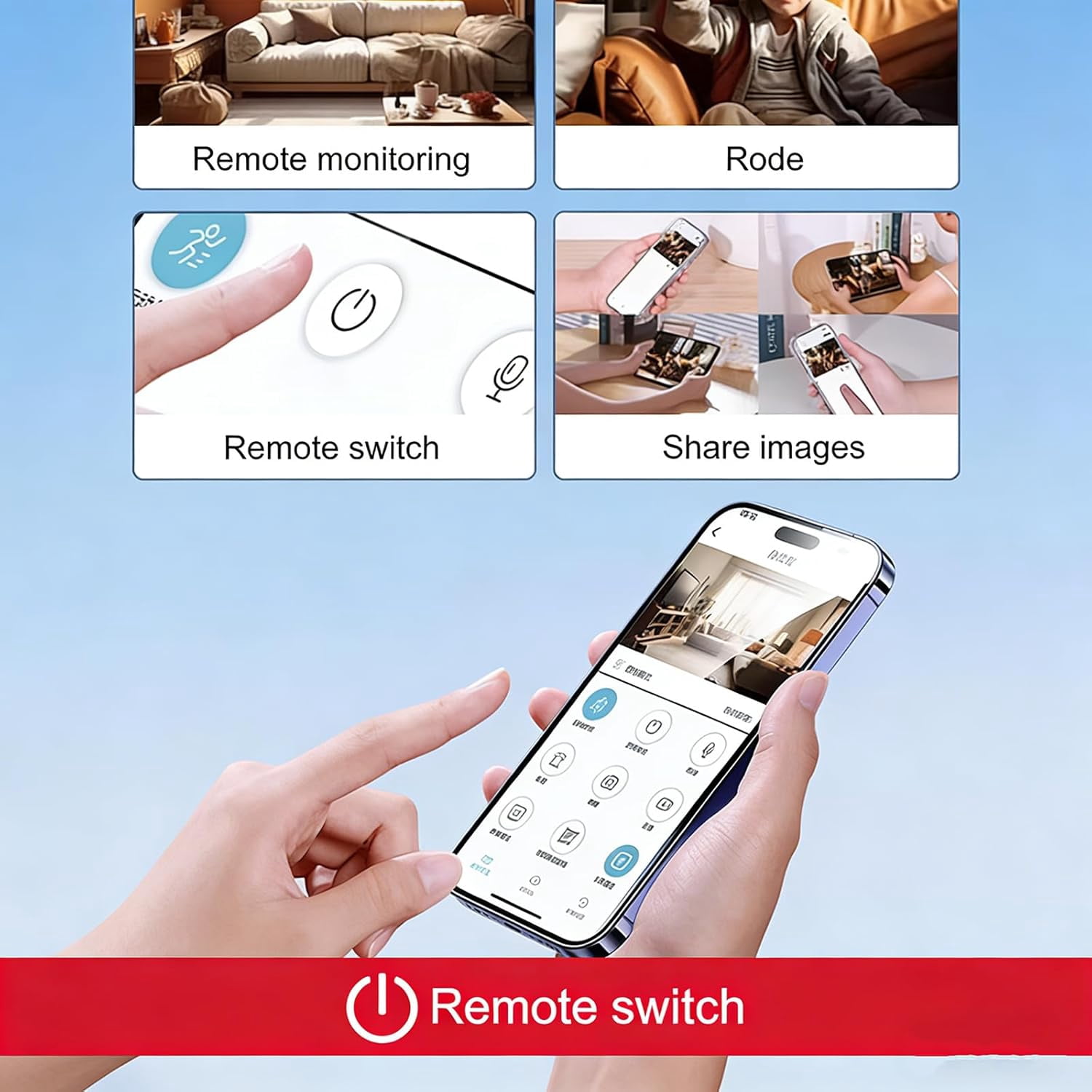Upgraded Ultra-Invisible No-Plug Camera, Invisible Mini Camera Wireless, Mini Hidden Camera, Small Cameras Hidden Wireless, Wireless Indoor Security Camera for Pet/Nanny (3pcs)