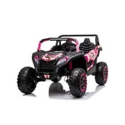 24V Dune Buggy Deluxe 2 Seater Kids Ride On Car With Remote Control Pink