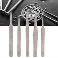 thumbnail image 3 of Haofy 5Pcs/Set Stainless Steel Antimagnetic High Accuracy Tweezers Watch Repairing Tool,Watch Tweezers,Tweezers, 3 of 8