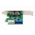 thumbnail image 6 of IO Crest SY-PEX20140 2 Port USB 3.0 and 19 Pin Header PCI-e 2.0 x 1 Controller Card Molex Power Renesas Chipset Green, 6 of 8