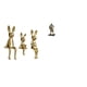 thumbnail image 1 of Figura decorativa de conejo sentado, estatua de caballero en miniatura, de resina y cerámica, ideal para escritorio, decoración del hogar o la oficina, 1 of 8