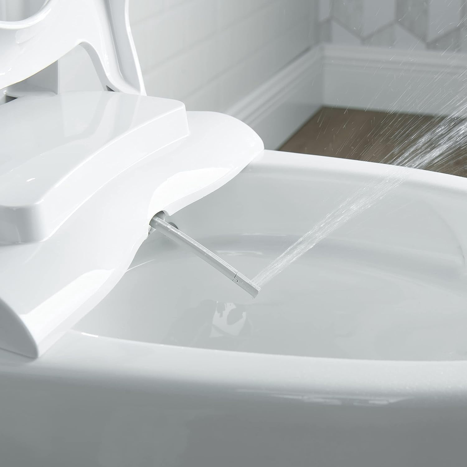 Casta Diva Non-Electric Bidet Seat, Elongated Toilet Seat with Bidet, Bidet Attachment for Toilets, Self-cleaning Dual Nozzles, Soft Close (Elongated, Non-Electric)