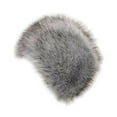 thumbnail image 4 of Gorro de imitación de invierno regalo  para motocicleta al aire libre señoras niñas Gris Claro Negro Zulema  Sombrero de invierno, 4 of 7