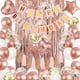 thumbnail image 1 of Kit de decoración para fiesta de cumpleaños en oro rosa, confeti, globos de papel de aluminio, pancarta de feliz cumpleaños, borlas, cortinas con flecos metálicos para 30, 40, 50 y 60 años., 1 of 5