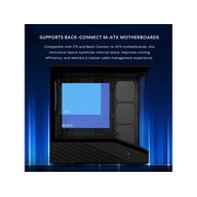 Lian Li VECTOR V100 MINI Micro Form Factor Compact PC Case, Pre-install 4 x 120mm ARGB PWM Fans, Panoramic Tempered Glass, Support Backet-Connect Micro-ATX, 415mm GPU, 360mm Radiator - Black(V100RMIX