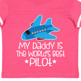 thumbnail image 4 of Inktastic Daddy is Worlds Best Pilot Airplane Childs Boys or Girls Toddler T-Shirt, 4 of 5