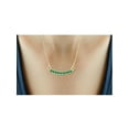 thumbnail image 2 of Silver Chain Necklace for Women – 14K Gold Plated Silver Necklace with Sparkling Genuine 0.50 CTW Green Emerald – Chic, Stunning Silver Statement Necklace Gifts by JewelersClub, 2 of 4