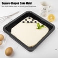 thumbnail image 1 of BANDEJA DE MOLLE DE PIZZA DE PASTEL DE QUESO CUADRADO DE ACERO DE ACERO ANTIADHERE PARADERÍA PARA EL HOGAR, 1 of 7