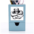 thumbnail image 1 of Realistic Swamm Line Illustration Pattern Desk Supplies Organizer Pen Holder Card, 1 of 3