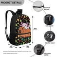 thumbnail image 5 of Yuyamidu Cute Axolotl Backpack for Girls 6-8 Capybara Primary School Bookbag Kids Book Bag Children School Bags Student Backpacks Teen Kids Shoulder Bag with Front Pocket, 5 of 6