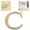 C, variant on 3D Acrylic Alphabet Mirror Wall Stickers Self-Adhesive Sign Art Sticker Decal for DIY Home Decoration