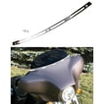 thumbnail image 5 of Anonemoto Borde De Parabrisas Ranurado Cromado Pulido Inoxidable Compatible Con Harley Davidson 1996-2013 Electra Glide Ultra Classic Street Glide Corte Cnc Inoxidable, 5 of 5