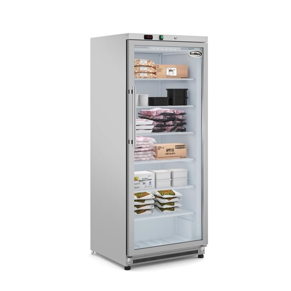 Pemberly Row 21 cu. ft. Commercial Freezer with Glass Door - Manual Defrost