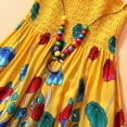 thumbnail image 5 of Summer Girls Casual Floral Boho Dress Child Spaghetti Strap Sundress Beach Wear Long Dresses, 5 of 8