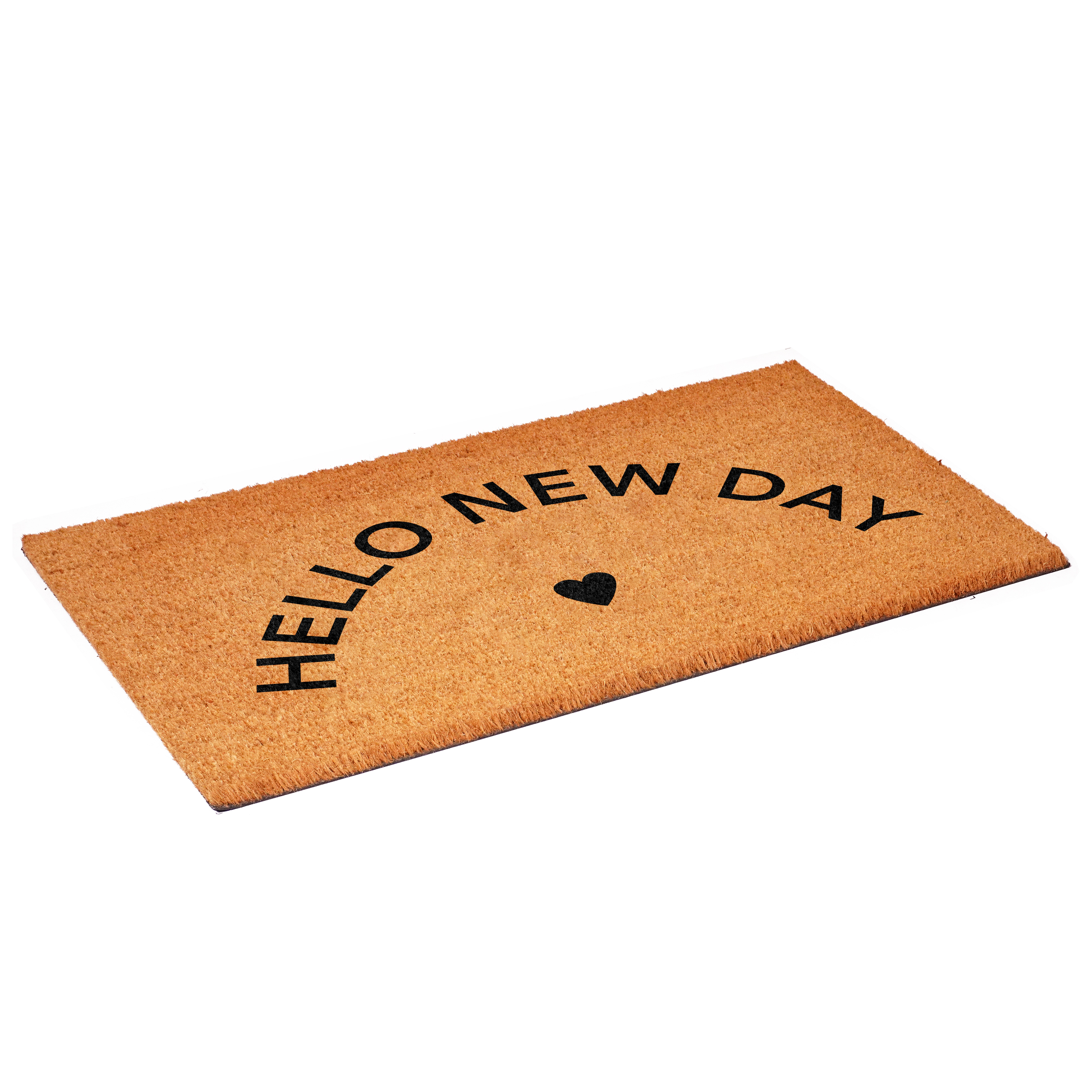Calloway Mills 112101729 Hello New Day Black Doormat 17" x 29"