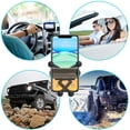 thumbnail image 3 of Soporte universal para teléfono en la rejilla de ventilación del coche, compatible con smartphones y dispositivos GPS (negro), 3 of 5
