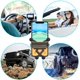 thumbnail image 3 of Soporte universal para teléfono en la rejilla de ventilación del coche, compatible con smartphones y dispositivos GPS (negro), 3 of 5