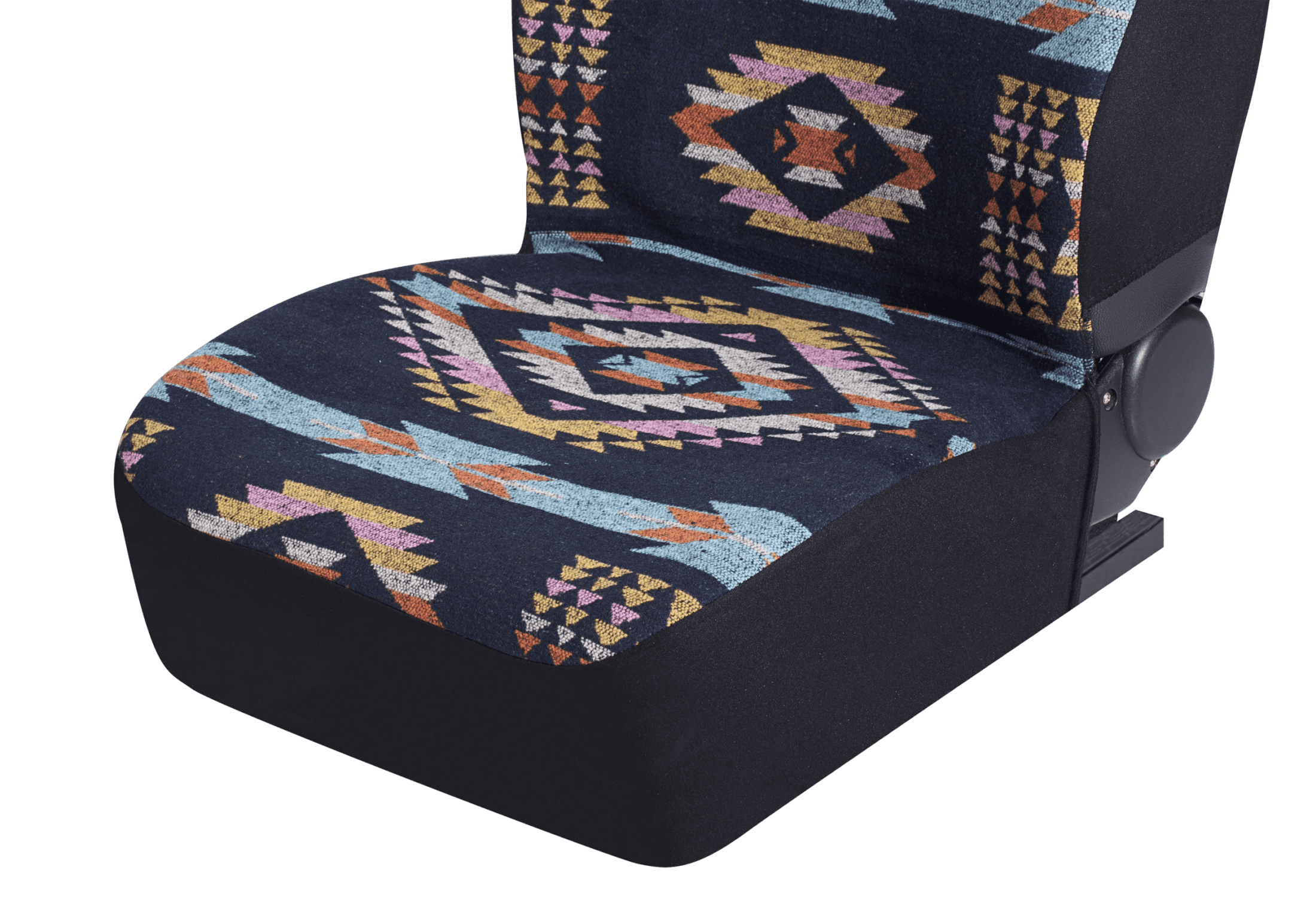 Auto Drive 2Piece Aztec Car Seat Cover Polyester Colorful - Universal Fit, 23SC59