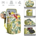 thumbnail image 5 of Palm Leaf Insulated Cooler Backpack, Leakproof Lunch Bag with Tropical Plant Pattern for Outdoor Adventures, 5 of 6