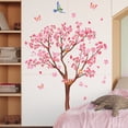 thumbnail image 5 of Plum Bossom Tree Wall Decals PVC Pink Flower Birds Branch Wall Stickers Living Room Bedroom Nursery Spring Wall DIY Art Decor, 5 of 7