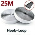 thumbnail image 1 of 25M Magic Sticker Scraping Tape Self-adhesive Hook and Loop Super Strong Double-sided Adhesive Sticker Strong Hook and Loop 50mm Black 25M 50mm Wide, 1 of 6