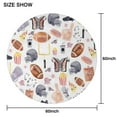 thumbnail image 6 of Colorful Rugby Game Items Pattern Round Tablecloth 60"x60",Wrinkle Wipeable Table Cloth for Kitchen Dining Room Picnic Patio Party, 6 of 6