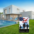 thumbnail image 3 of Memorial Day Garden Flag Banner, Patriotic Double Sided Garden Yard Flag, America Flag Eagle USA Memorial Day Welcome House Flag Banners for Patio Lawn, 3 of 4