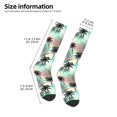 thumbnail image 2 of Rocae Tropical Summer Palm for Novelty Casual compression Socks For Women Men Contrast Color Stockings, 2 of 6