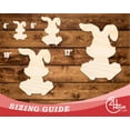 thumbnail image 3 of Unfinished Wood Easter Bunny Shape 16" / 1/4", 3 of 3