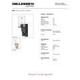 thumbnail image 5 of Millennium Lighting  Beverlly 1 Light Wall Sconce Matte Black, 5 of 5