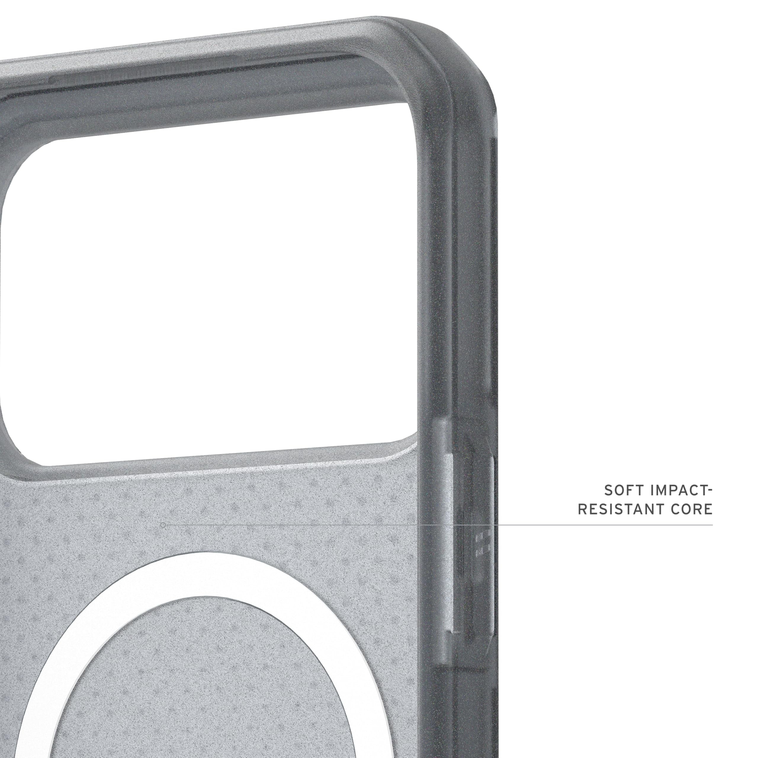 UAG iPhone 17 Pro Max Case Dot - Compatible with MagSafe Translucent Military Grade Protective Cover, Ash