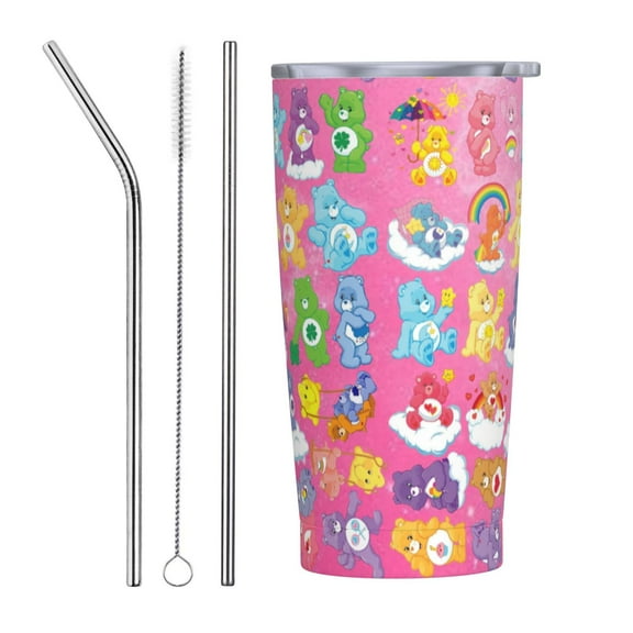 Care Bears Tumbler Vacuum Insulated Water Bottle Stainless Steel Insulated Coffee Travel Mug For Women men 20oz
