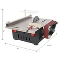 thumbnail image 2 of Mini Table Saw, Belt Sander with Stainless Steel Top, 4pcs Blades, 10pcs Sanding Blet and 7 Gear Adjustable 0-90° Angle, Available for Wood/PCB/Acrylic/Plastic, DIY Model Crafts Cutting Tool, Sliver, 2 of 8