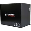 "Titan Fitness 3 In 1 20"" 24"" 30"" Soft Foam Plyometric Box Jumping Exercise Safe"