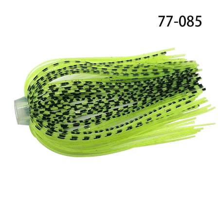 5 pcs/lot 88 Strands 64mm Silicone Skirts Elastic hole Umbrella skirts Fishing Accessories Buzzbaits Spinner Buzz Bait 77-085