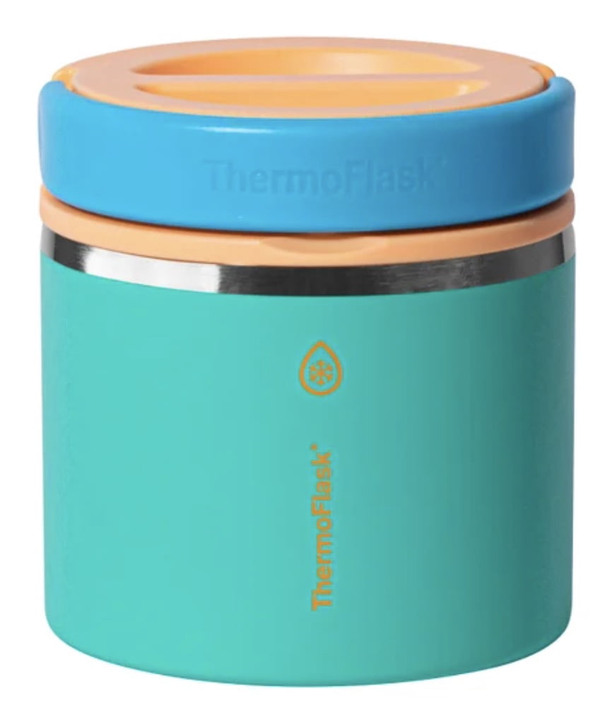 Thermoflask 20 oz Insulated Food Jar, 2-Pack, Pink and Blue, Hot 12 Hours Cold 24 Hours (Blue and Green)