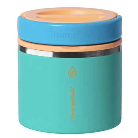 Thermoflask 20 oz Insulated Food Jar, 2-Pack, Pink and Blue, Hot 12 Hours Cold 24 Hours (Blue and Green)