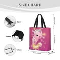 thumbnail image 4 of Lafuoo Cute Pink Axolotl A Pattern Single Shoulder Convenience Bag, Large Capacity Zippered Handbag for Shopping, Unisex-One Size, 4 of 7