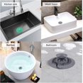 thumbnail image 4 of ZHAOCHENG Paquete de 5 tapones de drenaje de ducha de silicona para bañera, fregadero, bañera, lavanda, cocina, baño (5 colores), 4 of 5