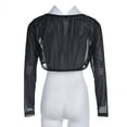thumbnail image 4 of Haut Court Sans Couture en Maille pour Femmes, Manches Supérieures Ajustées, Léger, 4 of 6
