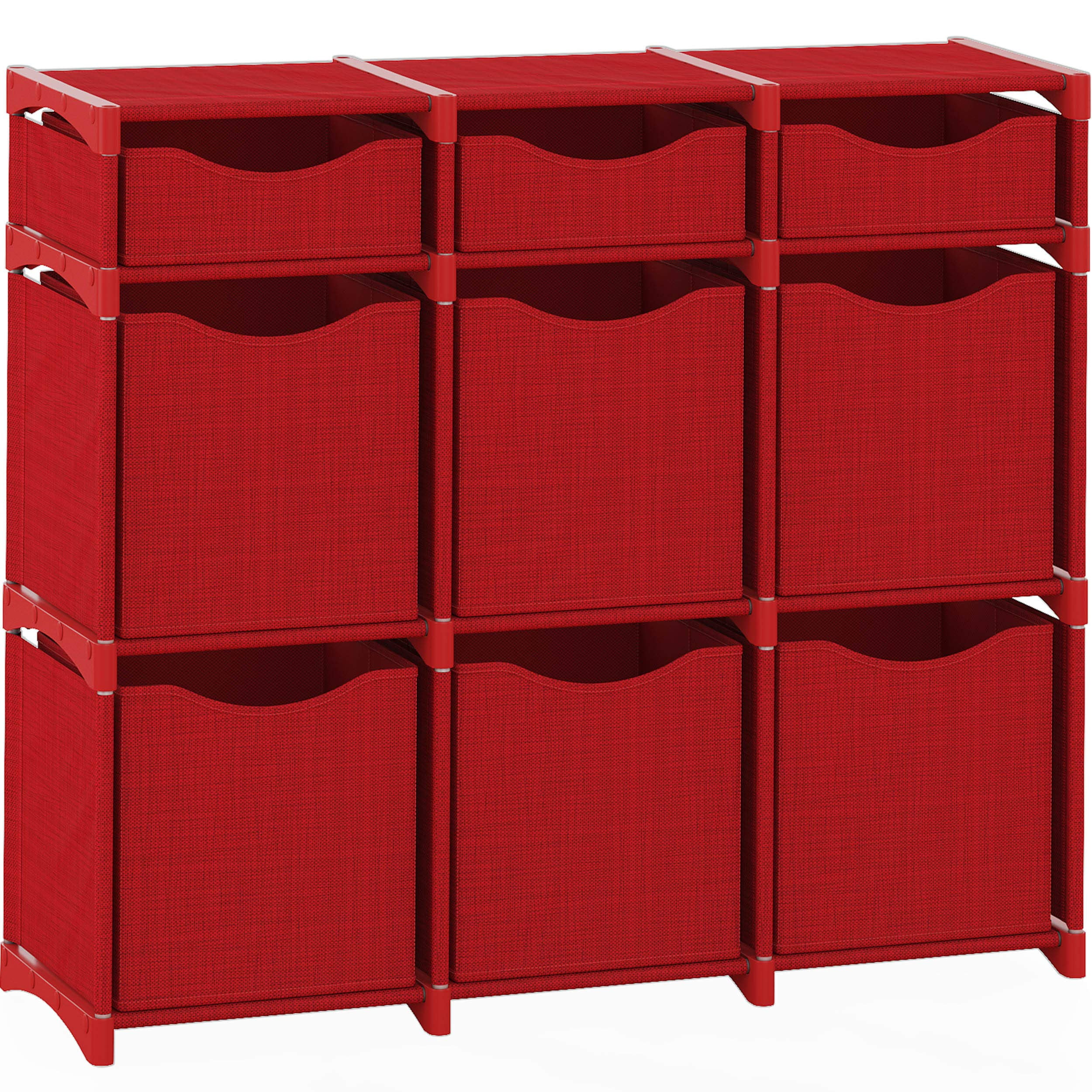 NEATERIZE 9 Cube Organizer Set of Storage Cubes Included DIY Cubby