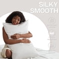 thumbnail image 3 of MR&HM Satin Pillow Case, 2 Pack Satin King Silky Pillowcase for Hair and Skin, Satin Pillowcase Set of 2, 20x40, Ivory, 3 of 7