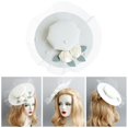 thumbnail image 1 of Sombrero de copa tocado Macarena blanco para mujeres, 1 of 8