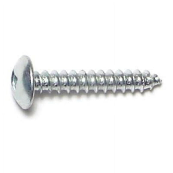 #8 x 1" Zinc Plated Steel Square Drive Truss Head Sheet Metal Screws SMSTS-129
