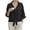 Black, variant on UDAUDU Womens Linen Cover Up 2026 Beach Button Down Shirt Swimsuit Coverup Bathing Suit Cover Ups for Swimwear Vacation Sky Blue XL