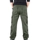 thumbnail image 4 of Pantalones largos para hombre, lisos, multibolsillos, lavados, para exteriores, informales, 4 of 4